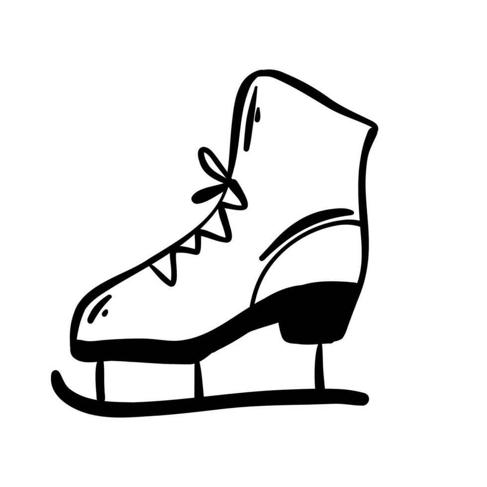 ijs figuur vleet icoon vector illustratie. winter sport skates pictogrammen. figuur skates klaar voor uw ontwerp Aan een wit achtergrond. elementen voor de beeld van een ski toevlucht, berg vermaak