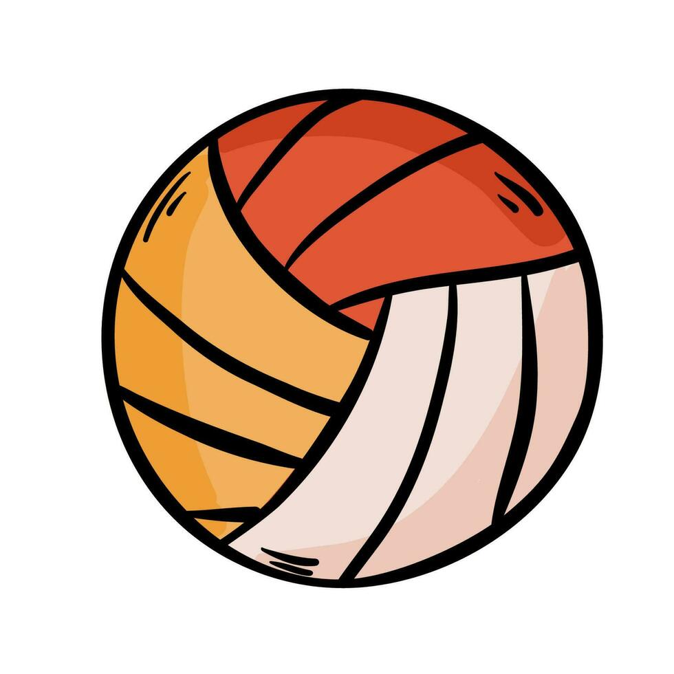 volley bal icoon vector teken en symbool geïsoleerd Aan wit achtergrond.