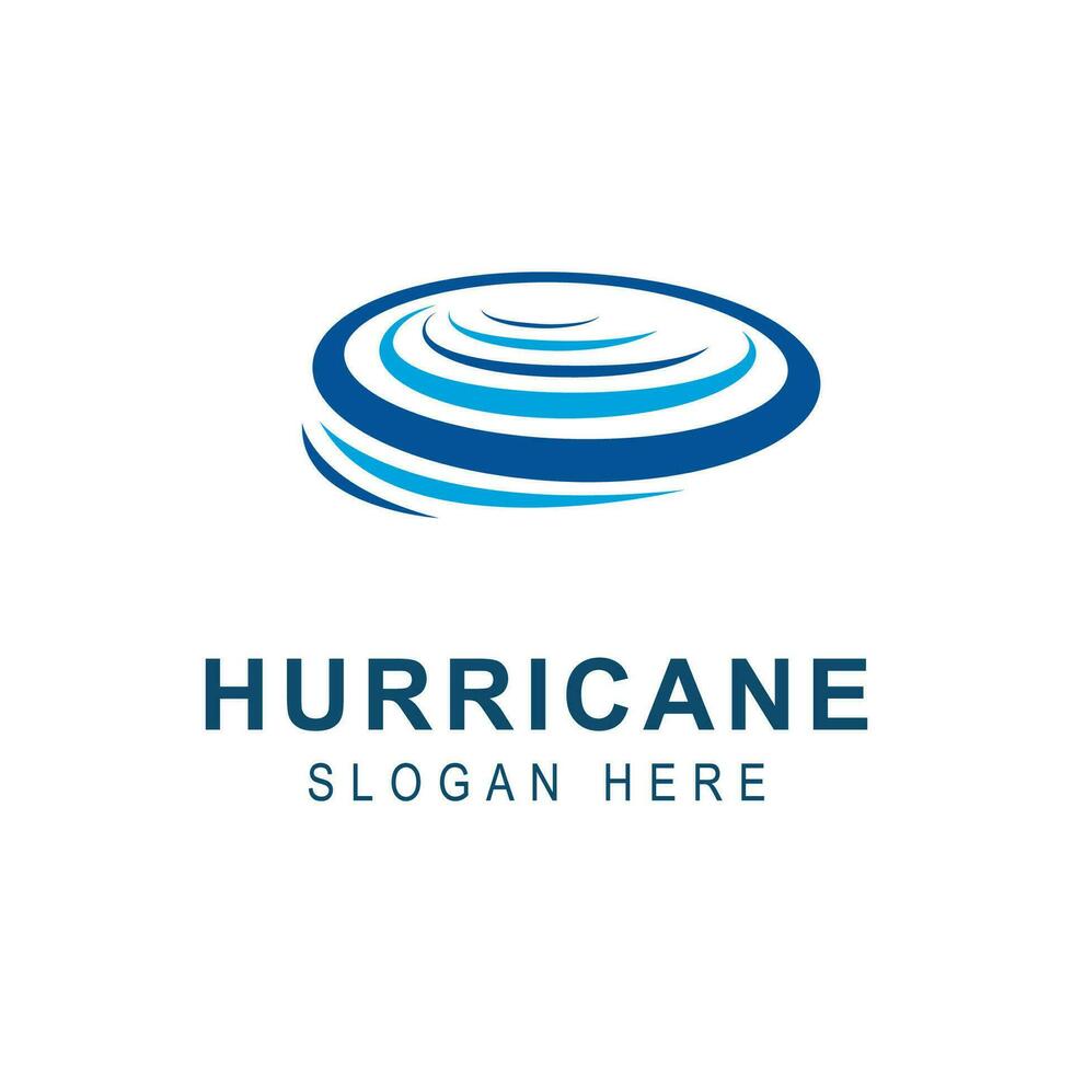 minimalistisch orkaan logo sjabloon geïsoleerd wit achtergrond, modern logotype concept voor bedrijf identiteit. vector illustratie
