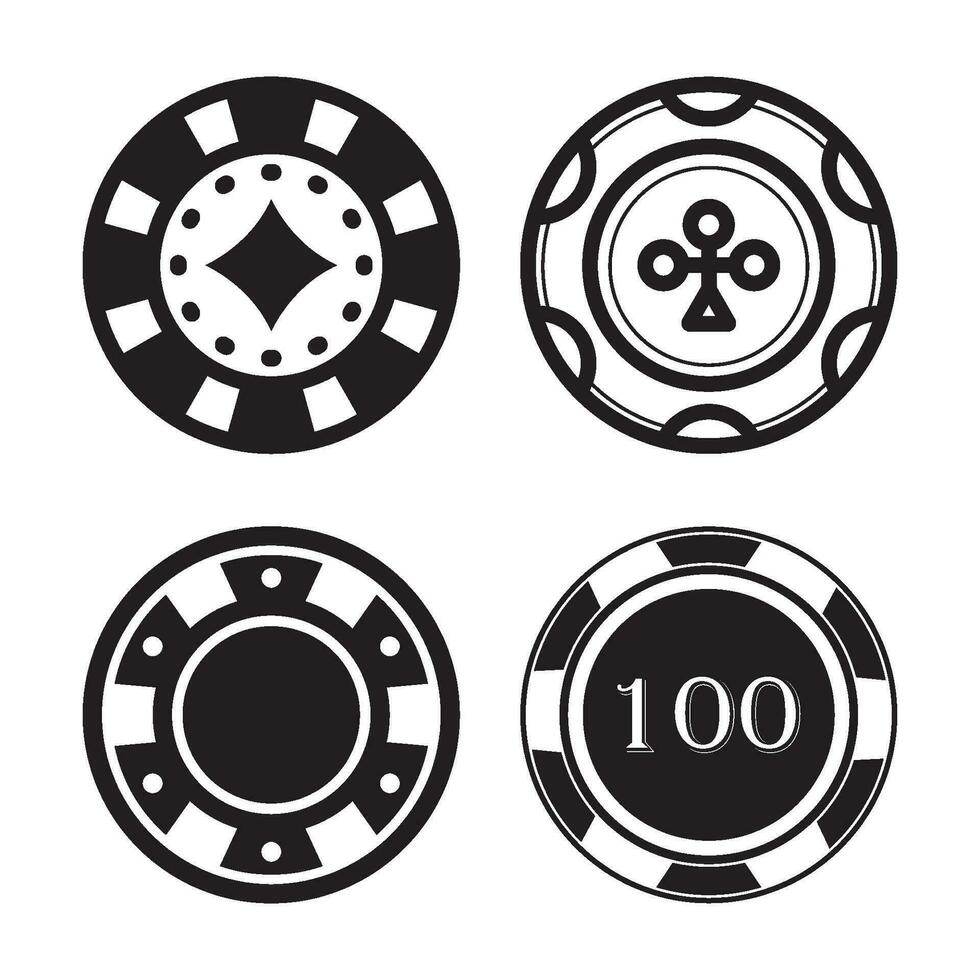 casino spaander icoon vector
