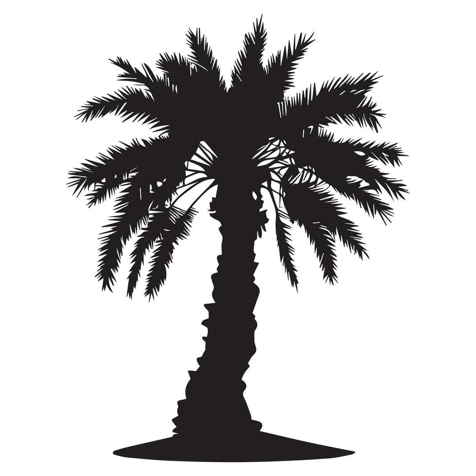 datum palm vector illustratie