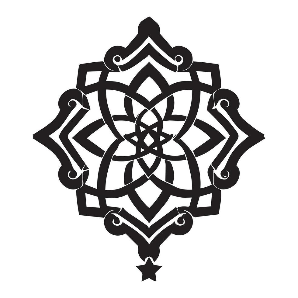 Islamitisch ornament vector ontwerp illustratie, Islamitisch bloemen vector