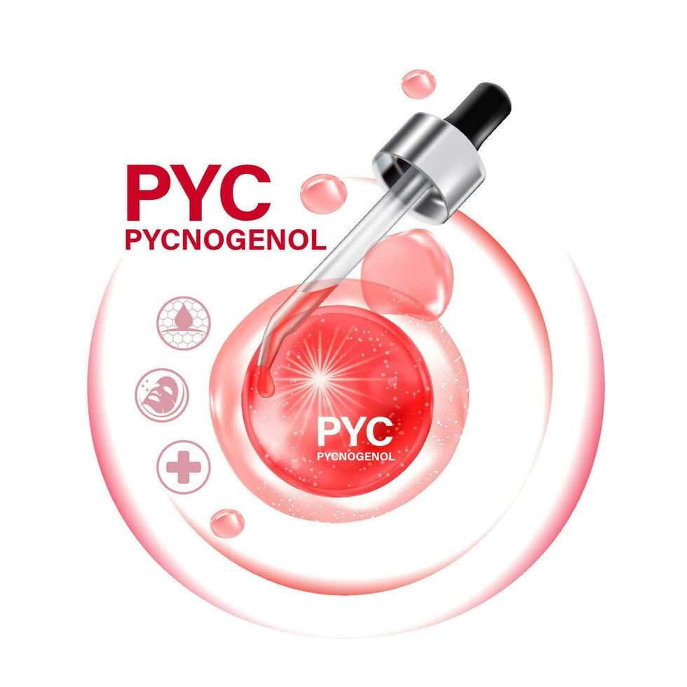 pycnogenol serum huid zorg kunstmatig vector