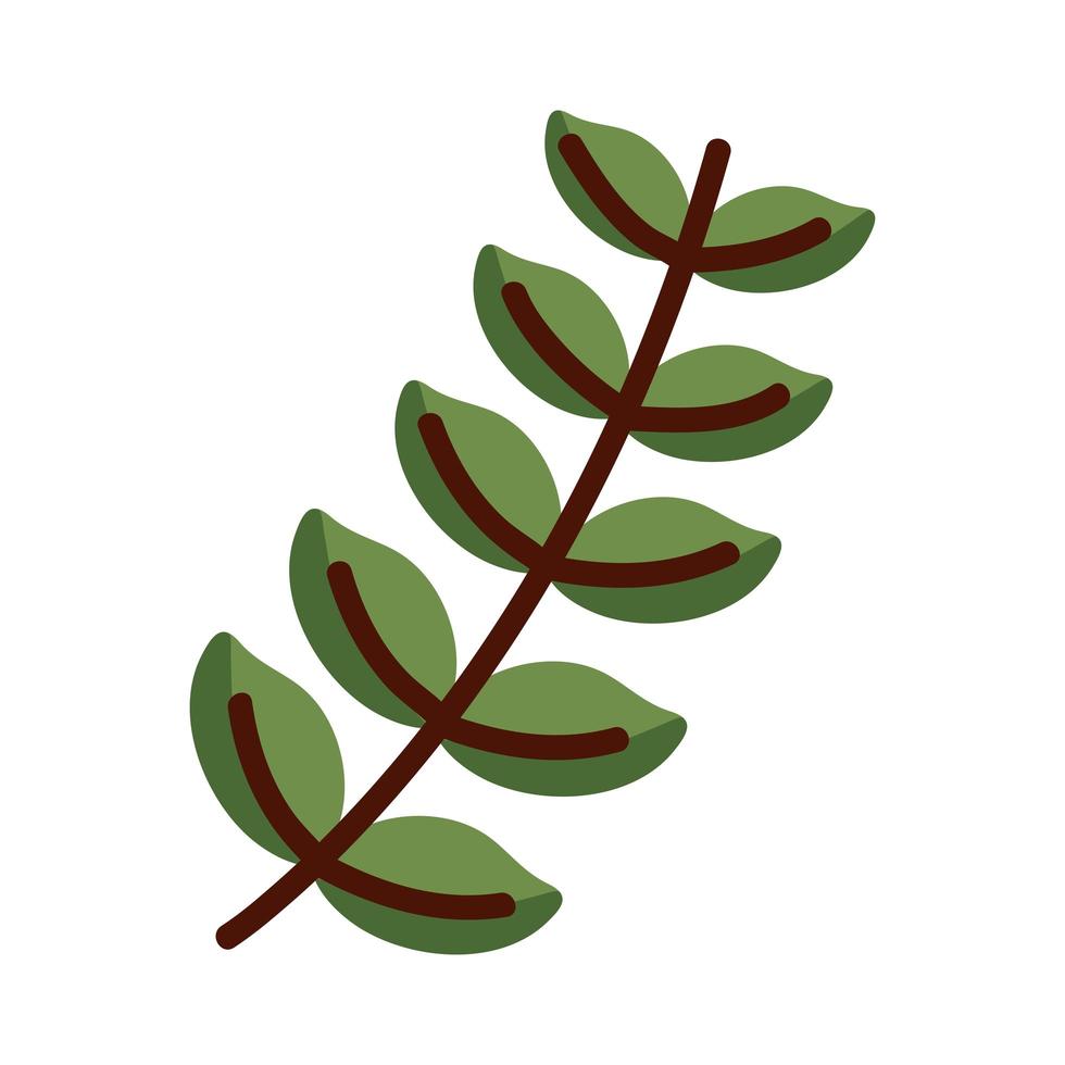 plant blad lijn en vul stijl pictogram vector ontwerp