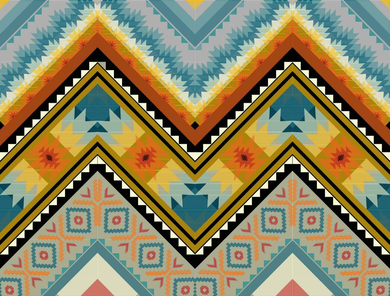 de meetkundig etnisch patroon van traditioneel stijl. Navajo, Amerika Indisch patronen. ontwerp voor achtergrond, behang, kleding, inpakken, batik, kleding stof, en afdrukken. vector illustratie.