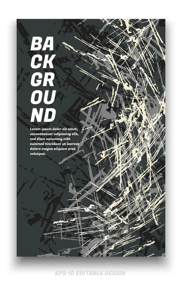 abstract grunge achtergrond Hoes ontwerp met borstel beroertes concept. ontwerp element voor affiches, tijdschriften, boek dekt, brochure sjabloon, folder, presentatie. vector