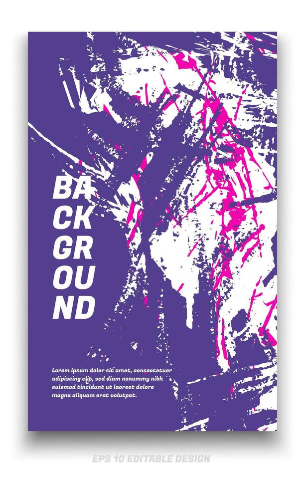 abstract grunge achtergrond Hoes ontwerp met borstel beroertes concept. ontwerp element voor affiches, tijdschriften, boek dekt, brochure sjabloon, folder, presentatie. vector