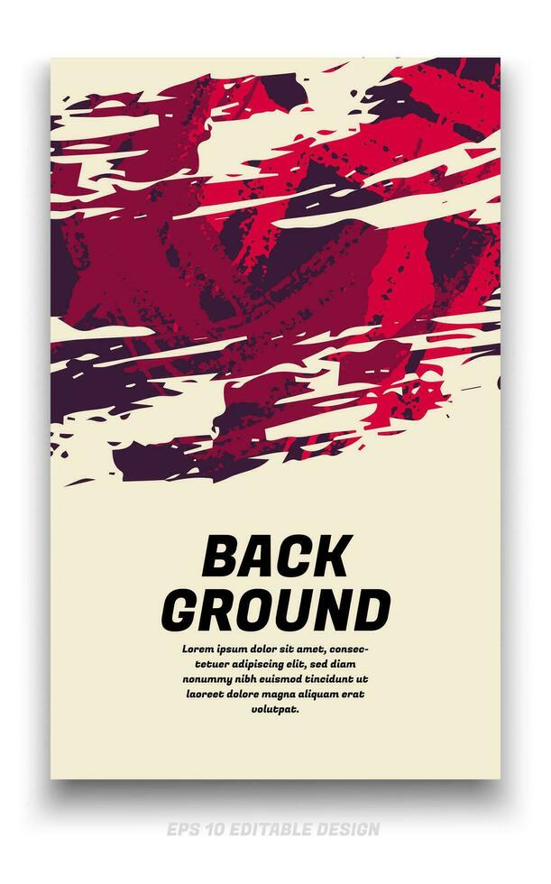 abstract grunge achtergrond Hoes ontwerp met borstel beroertes concept. ontwerp element voor affiches, tijdschriften, boek dekt, brochure sjabloon, folder, presentatie. vector