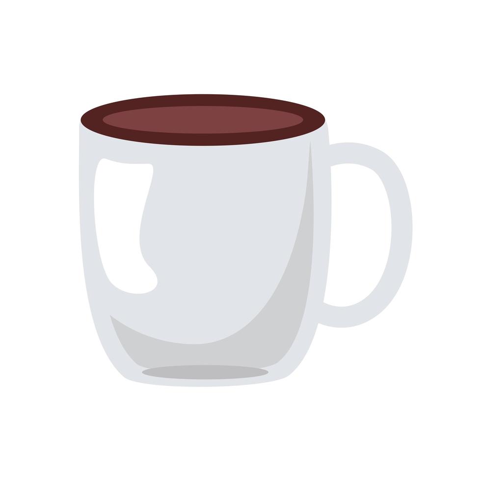 koffie keramische beker drankje pictogram vector