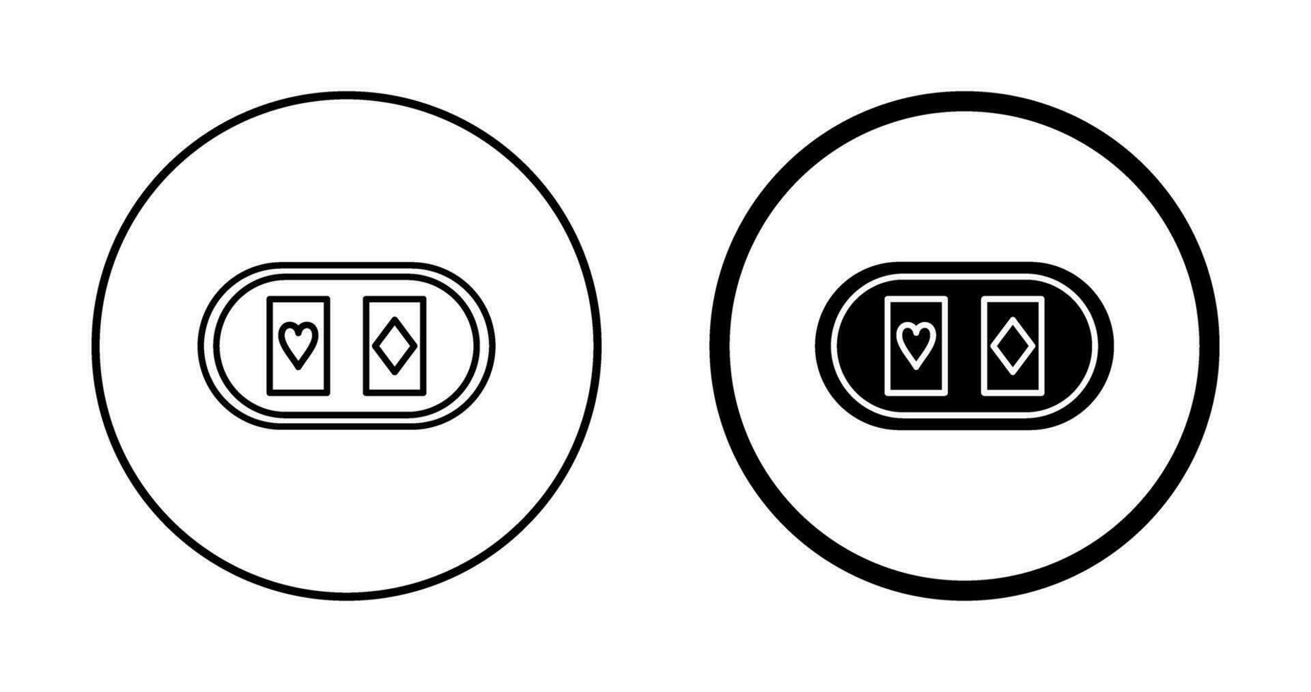 kaarten tafel vector icoon