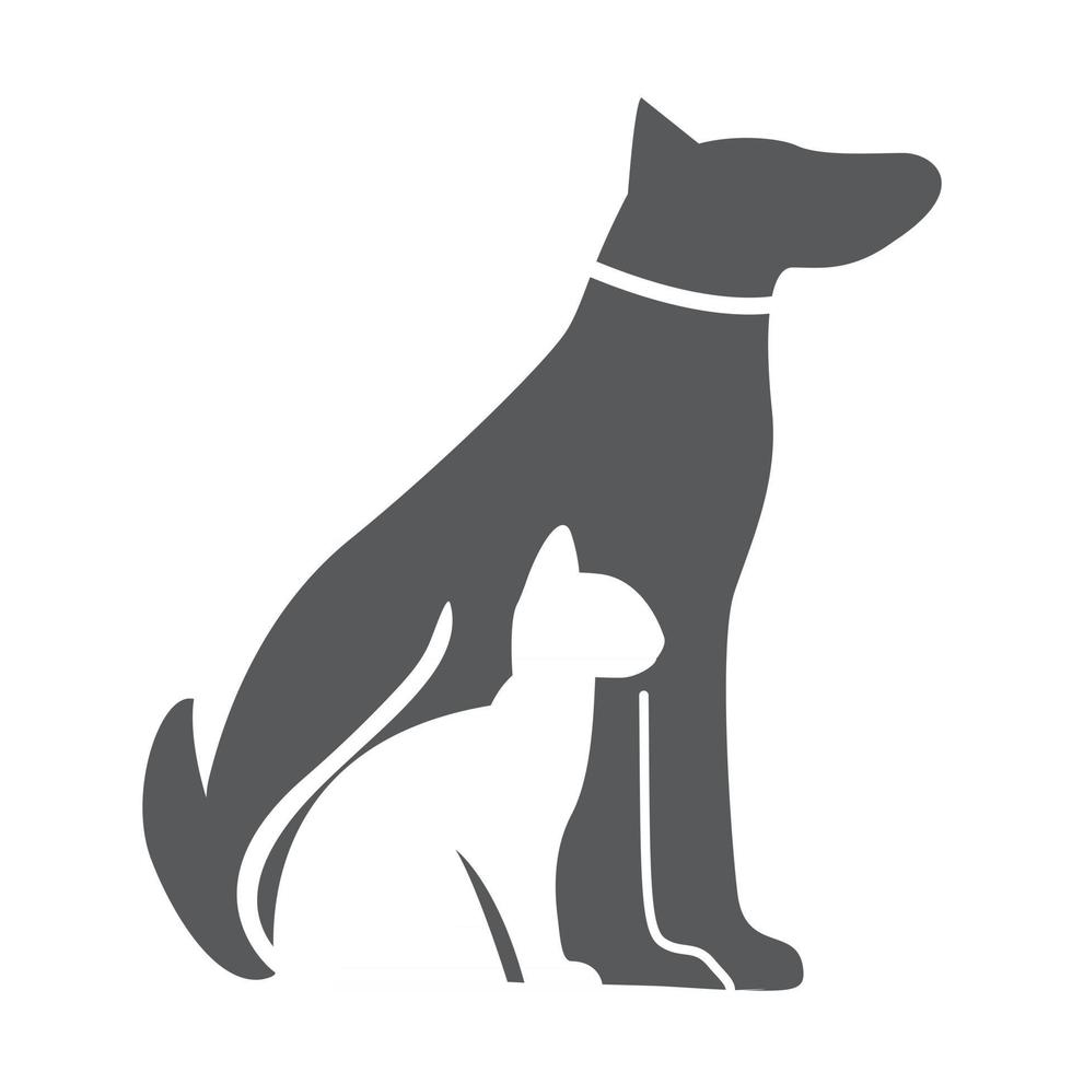 huisdier hond en kat pictogram materiaal voor ontwerp vector