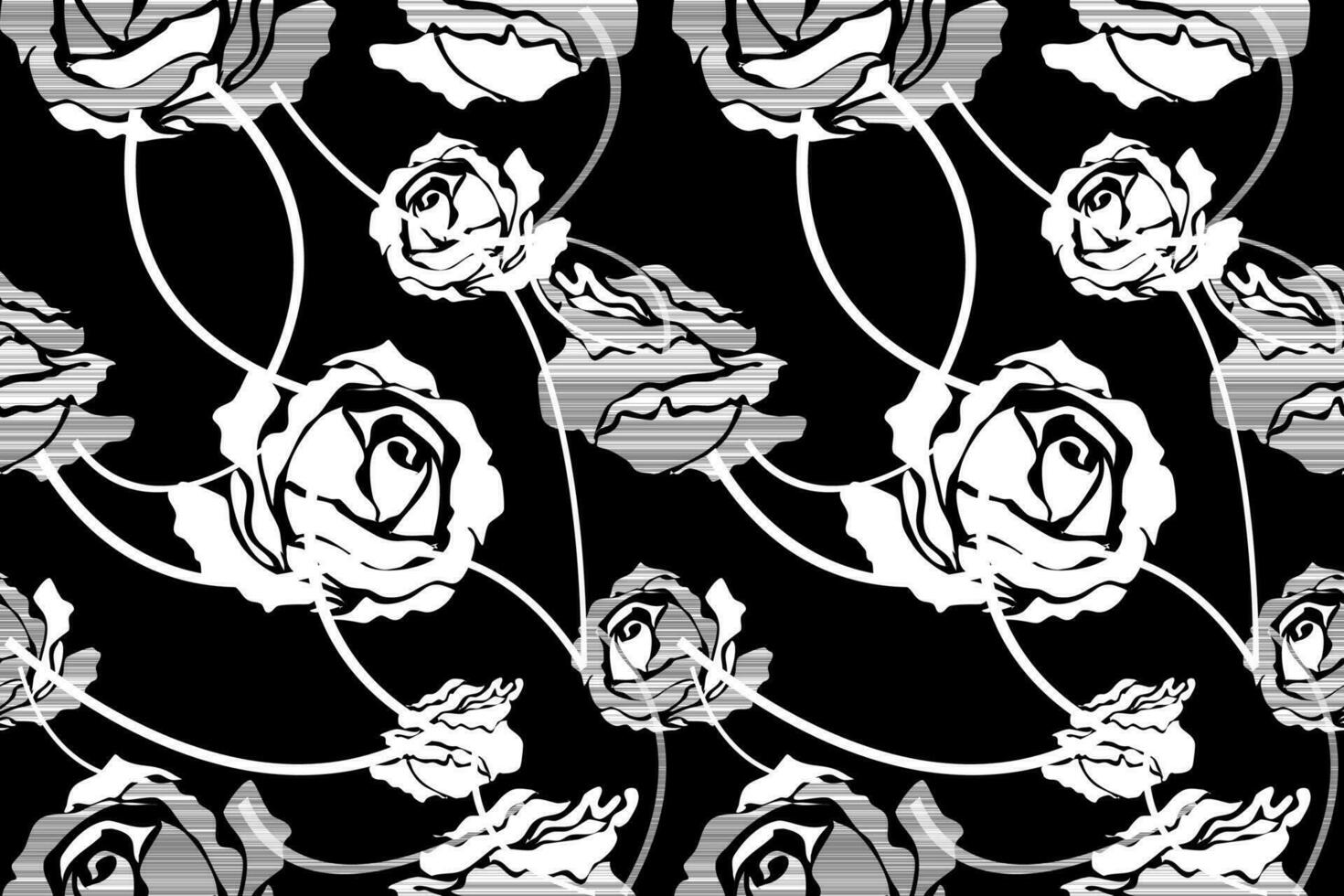 bloem roos bloeiend naadloos patroon voor behang, textiel, stof, kleding, decoratie vector