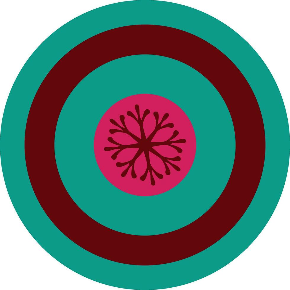 kleurrijk circulaire element in vlak stijl. vector