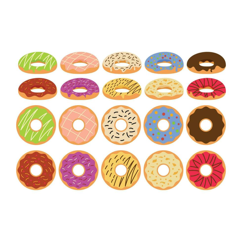 heerlijk ring donuts tekenfilm illustratie vector illustraties voor uw werk logo, handelswaar t-shirt, stickers en etiket ontwerpen, poster, groet kaarten reclame bedrijf bedrijf of merken