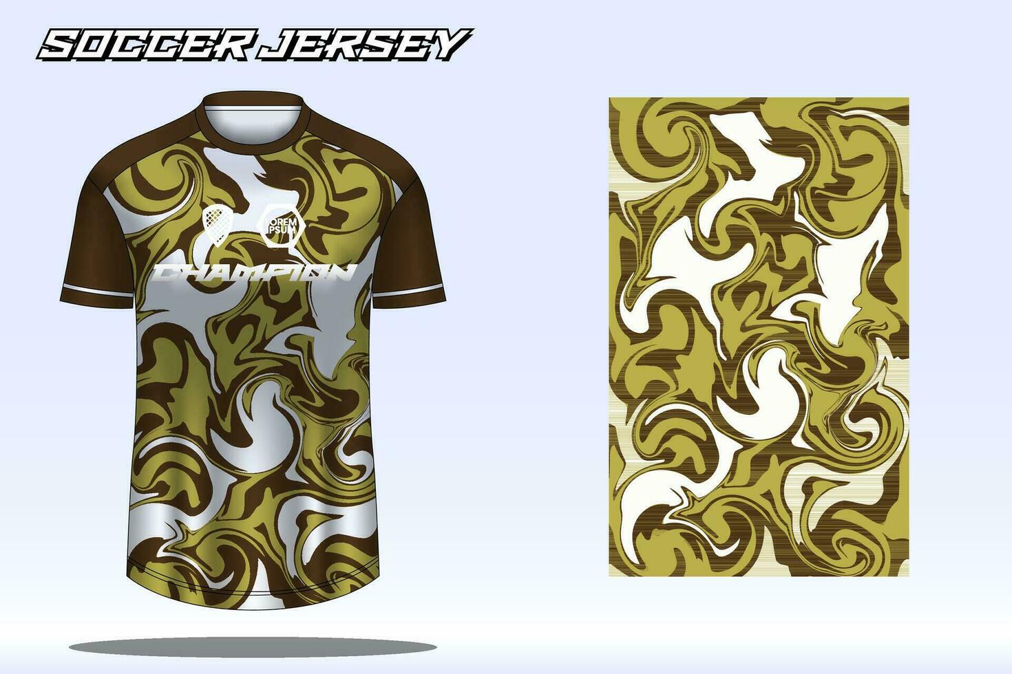 voetbal Jersey sport t-shirt ontwerp mockup voor Amerikaans voetbal club vector