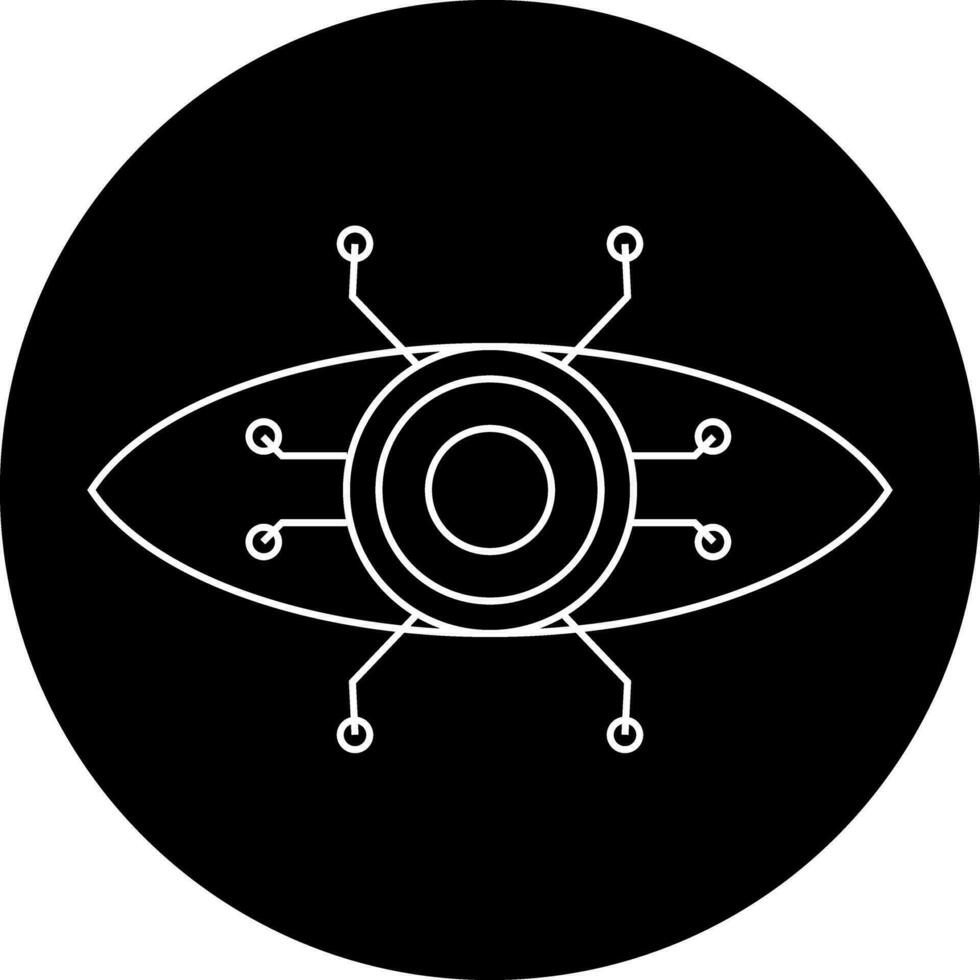 kunstmatig intelligentie- glyph icoon vector elementen voor bedrijf ai symbool concept