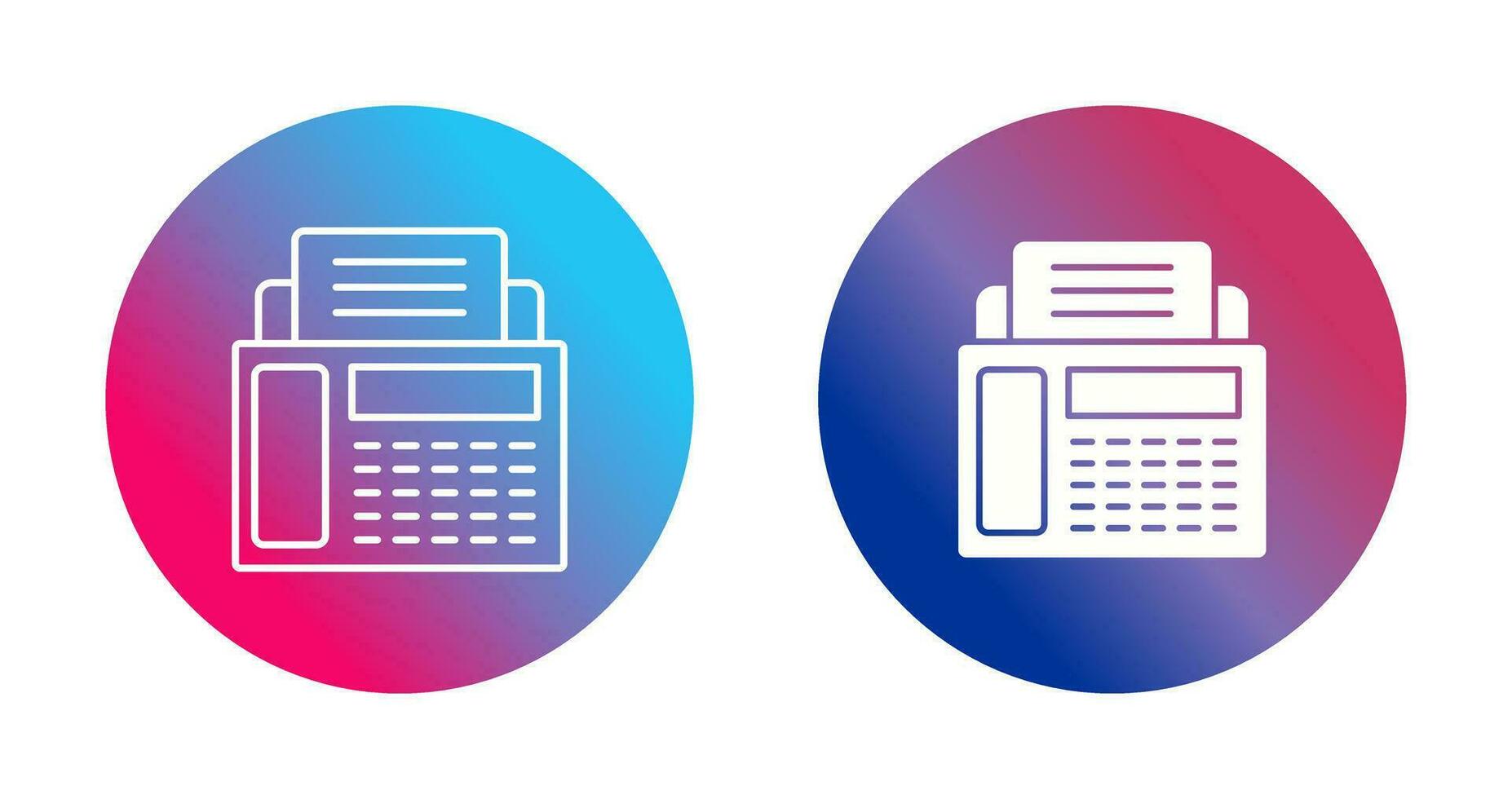 fax machine vector icoon