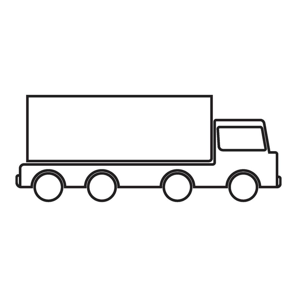 vrachtwagen pictogram vector