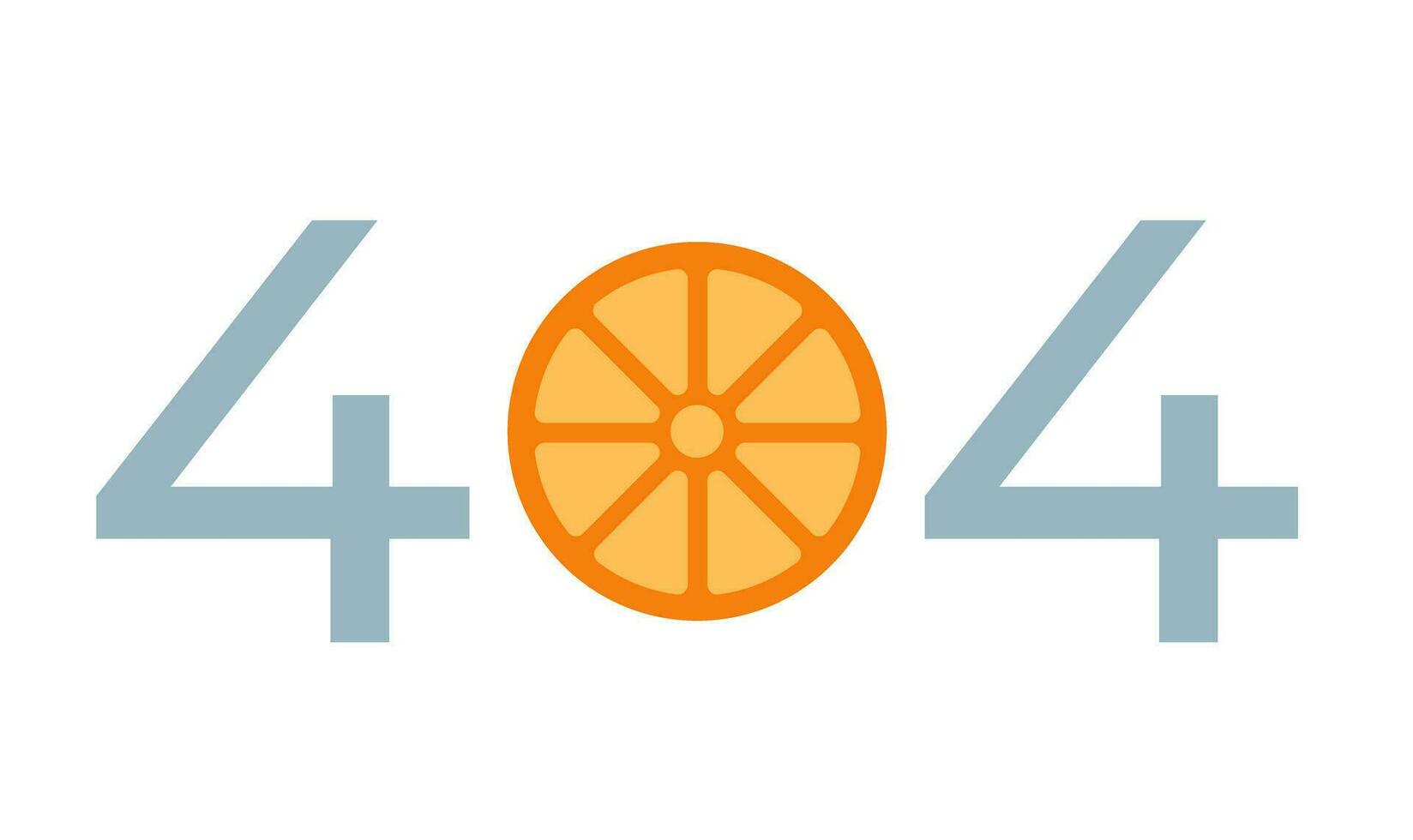 citrus fruit plak fout 404 flash bericht. pampelmuse. gesneden exotisch fruit. zomer. leeg staat ui ontwerp. bladzijde niet gevonden pop-up tekenfilm afbeelding. vector vlak illustratie concept Aan wit achtergrond