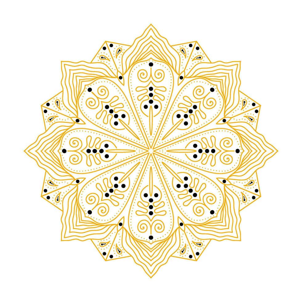 mandala Islamitisch patroon eid decoratie illustratie vector