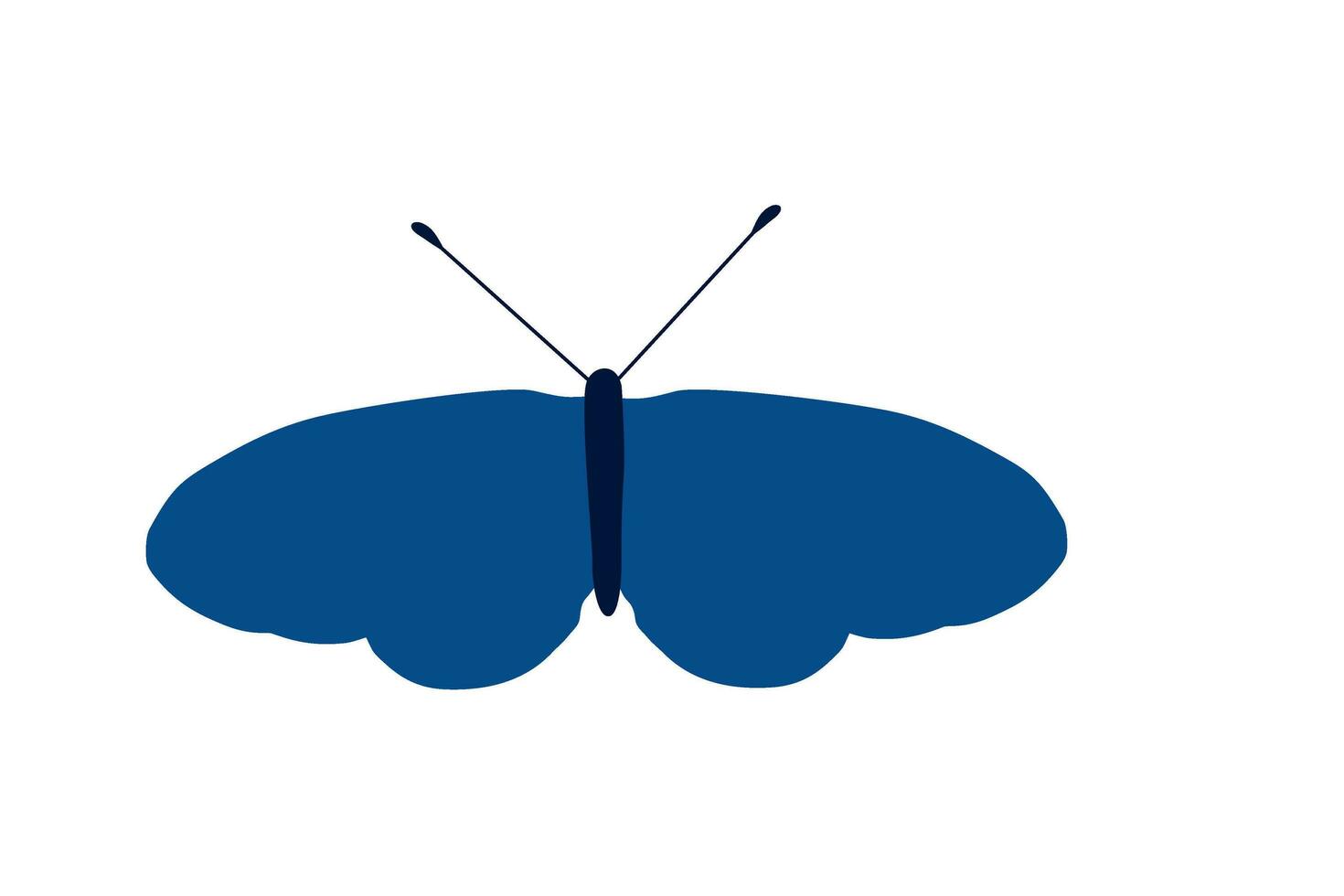 vlinder blauw vleugel insect illustratie vector