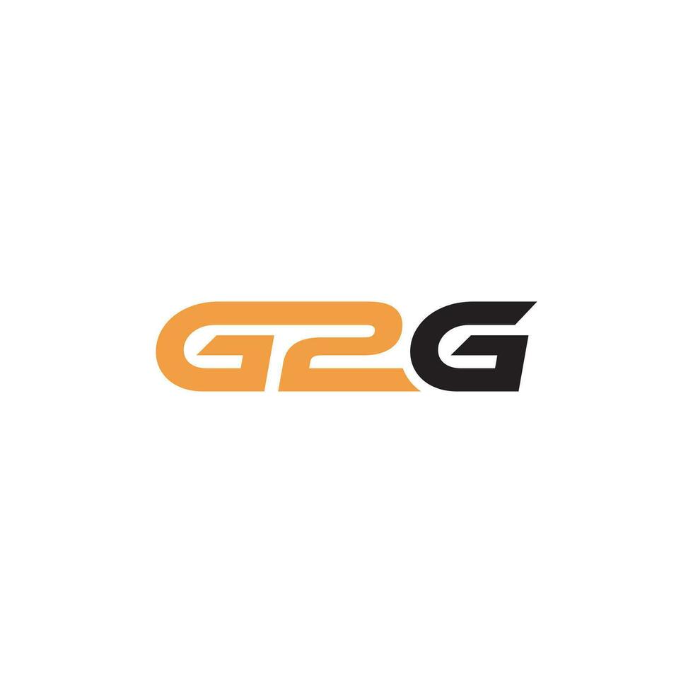 brief g2g logotype logo ontwerp vector