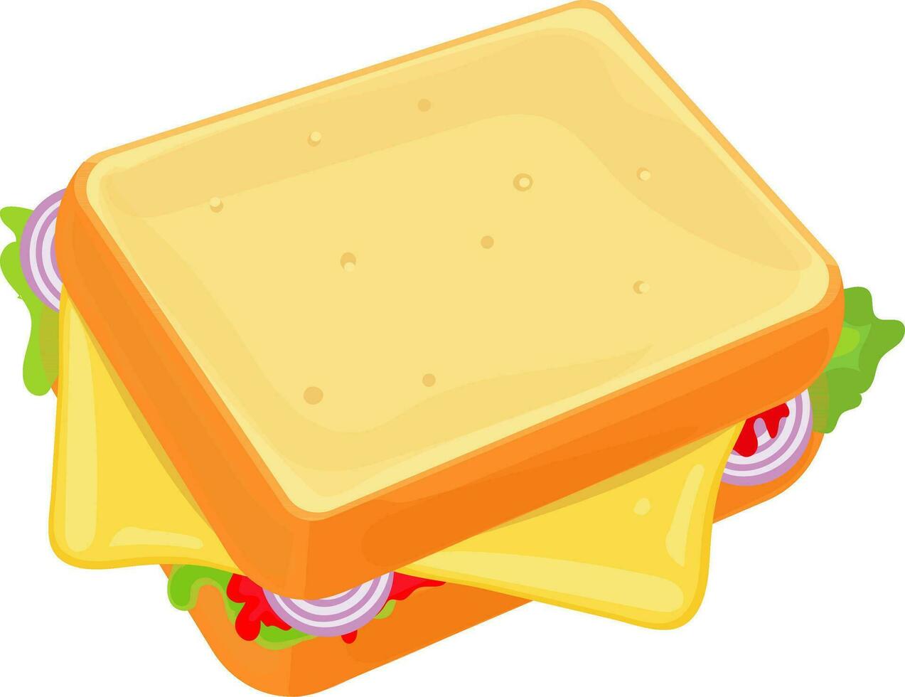 illustratie van heerlijk Sandwich. vector