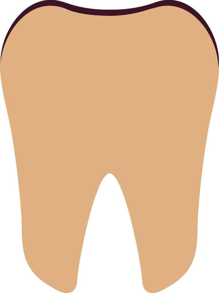 illustratie van tand icoon in kleur voor menselijk lichaam. vector