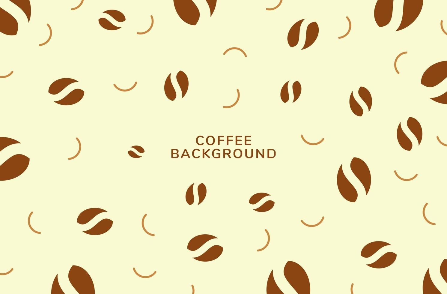 koffieachtergrond met koffiepatroon en geschikt voor coffeeshopontwerp vector