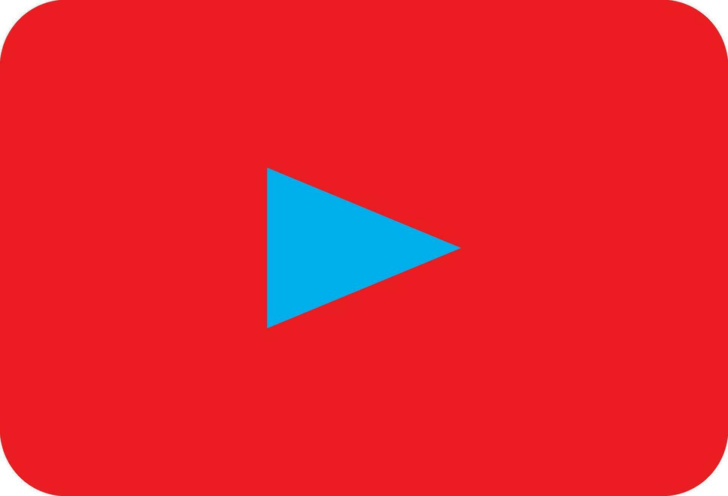 geïsoleerd youtube logo in vlak stijl. vector