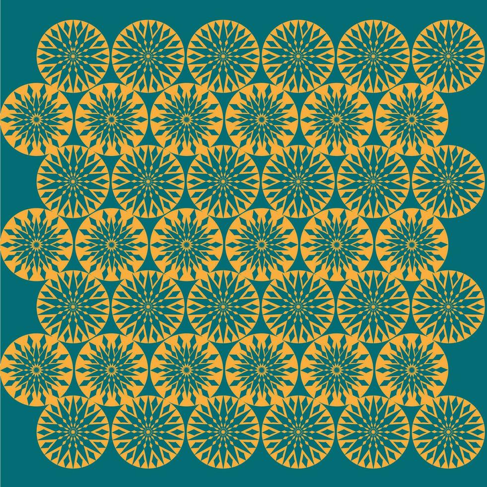 bloemen abstract ontwerp patroon Aan blauw kleur achtergrond. vector
