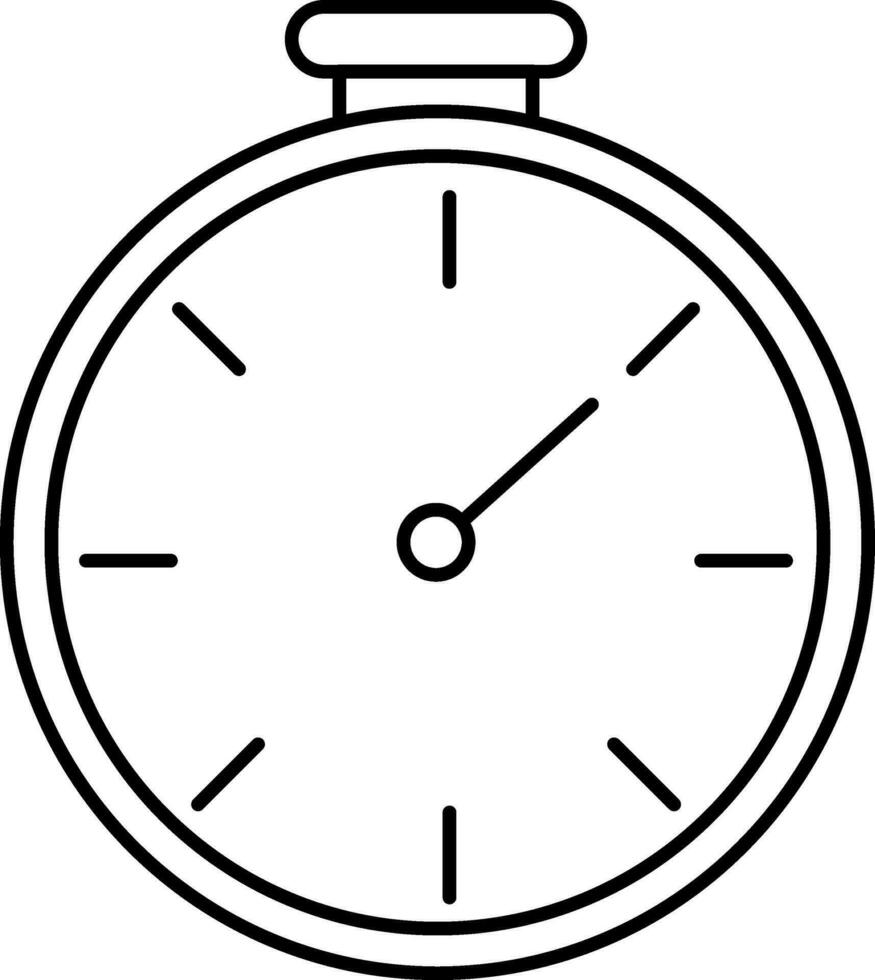 stopwatch in vlak stijl illustratie. vector