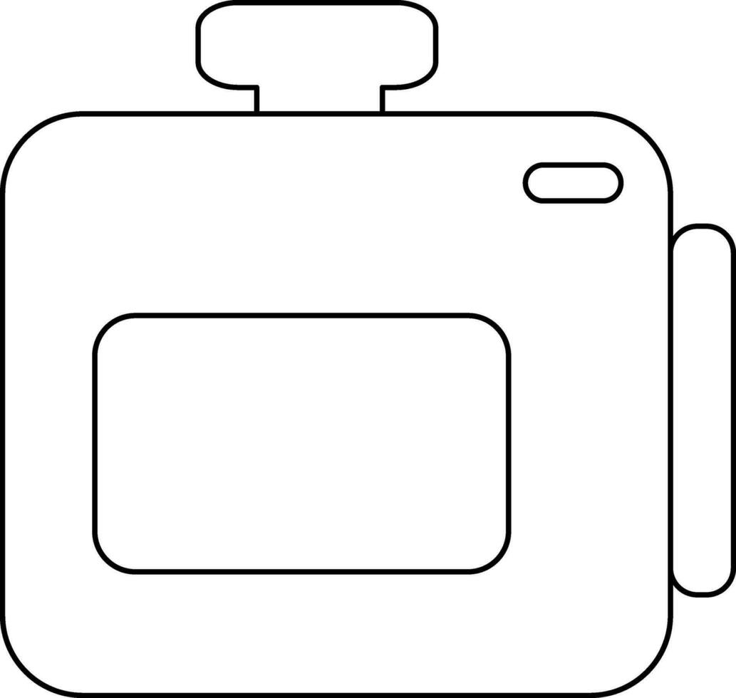 video camera in zwart lijn kunst illustratie. vector