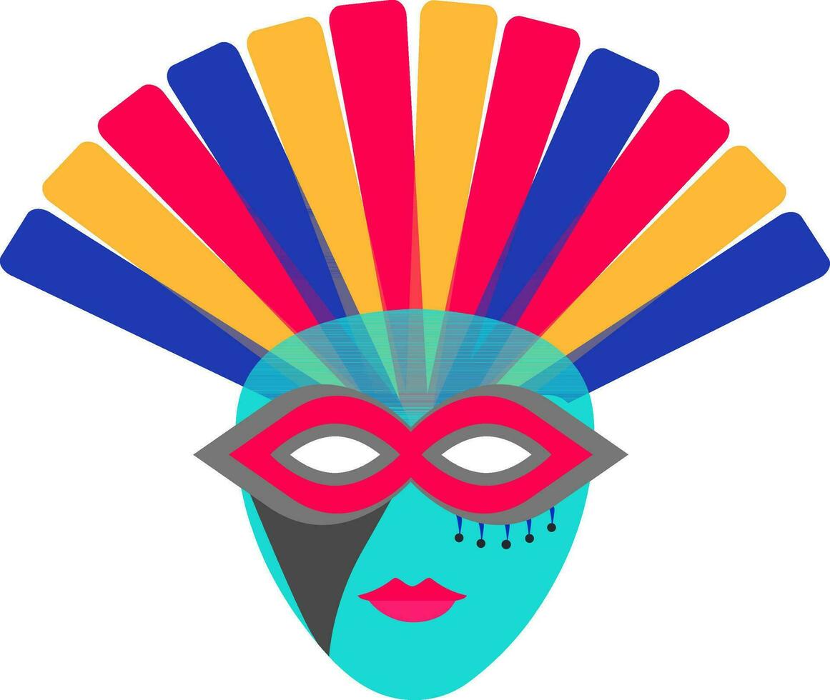illustratie van carnaval gezicht masker. vector