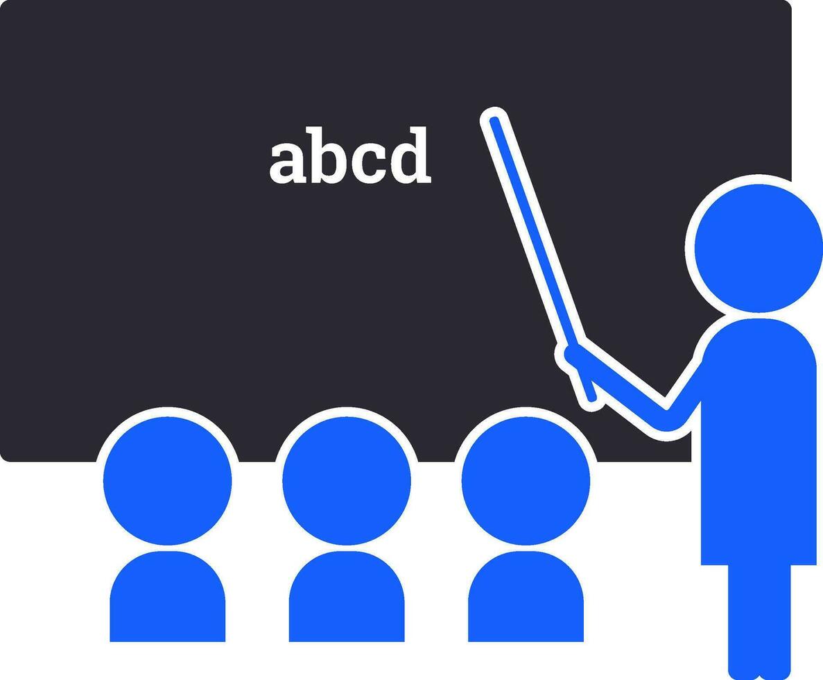 leraar onderwijs studenten. vector