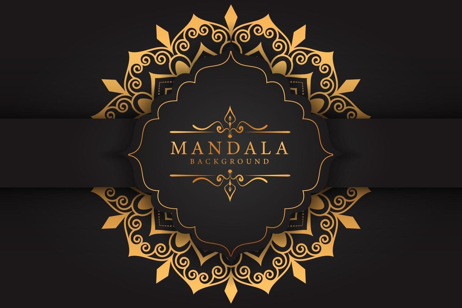 mandala luxe achtergrond vector