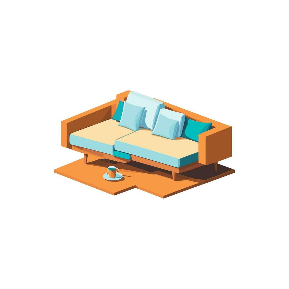 modern sofa vector