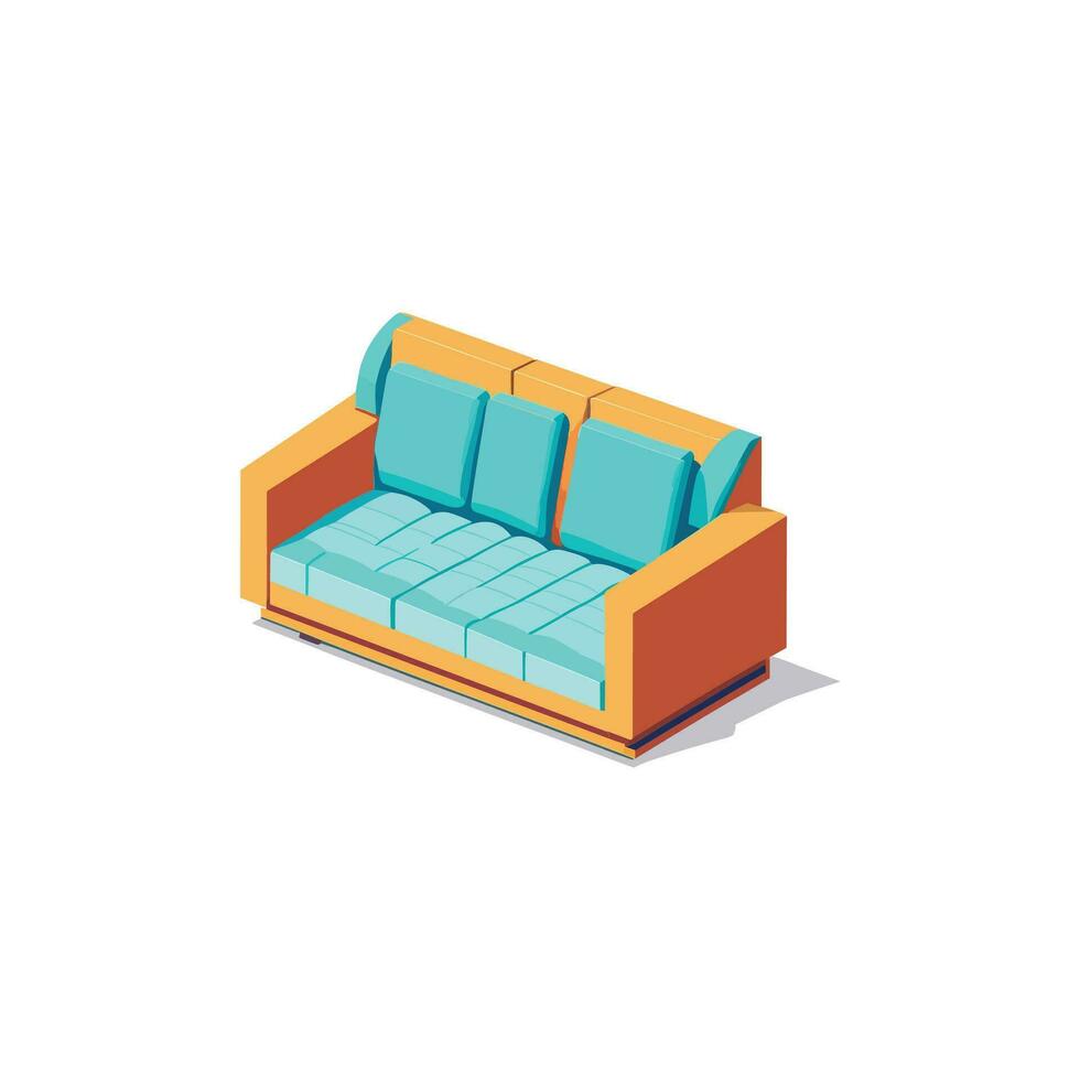 modern sofa vector