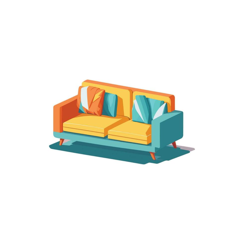 modern sofa vector