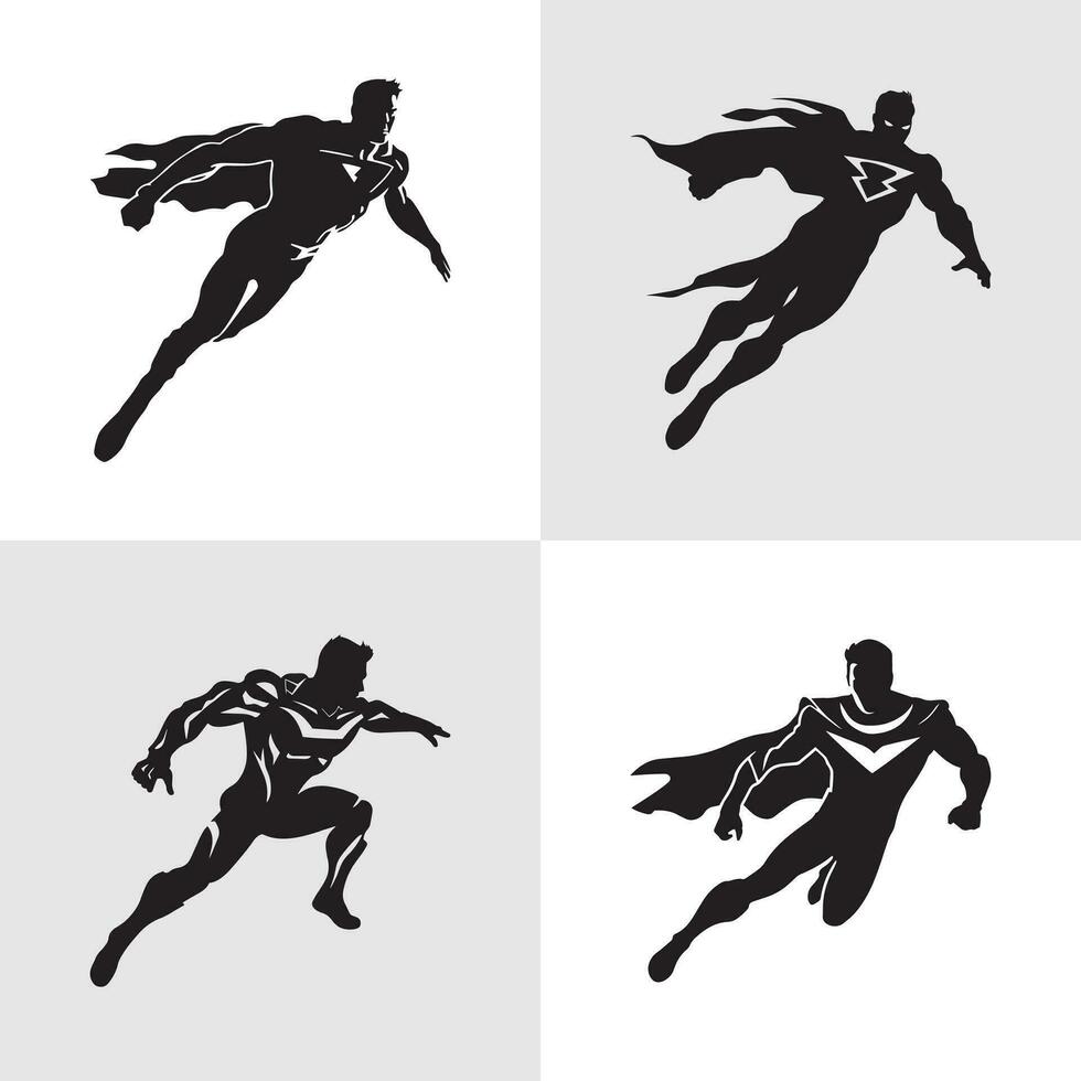 super Mens minimaal logo pictogrammen reeks vector