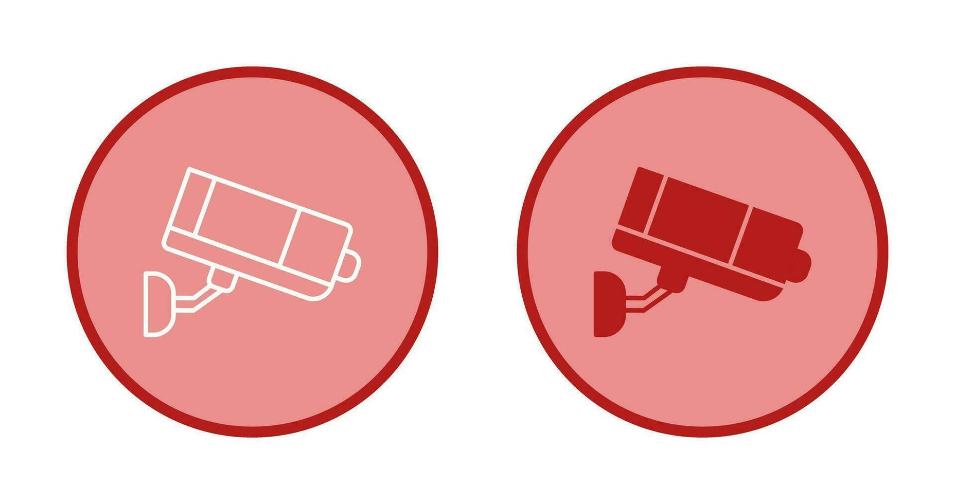 cctv camera vector pictogram