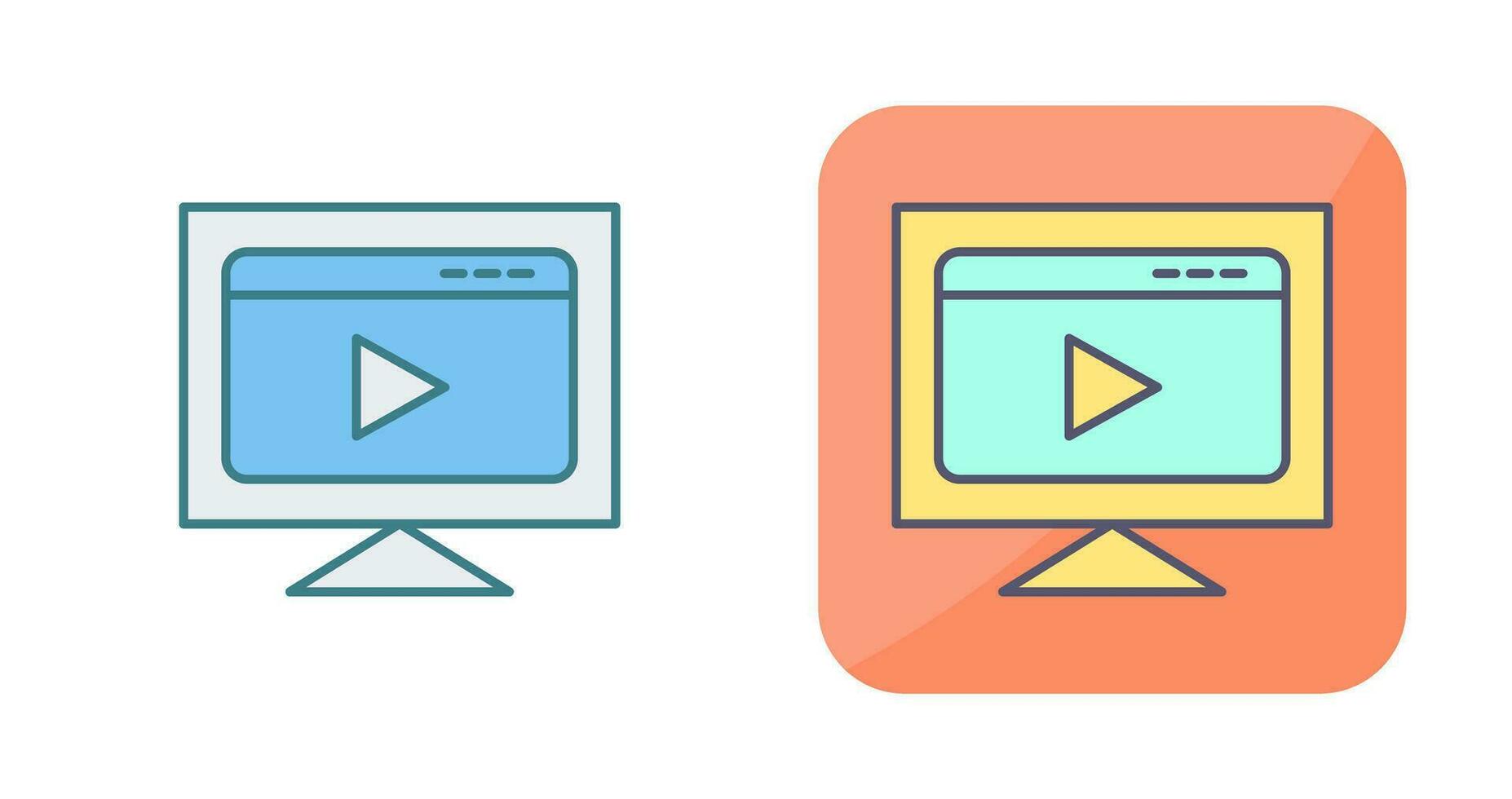 video streaming vector icoon