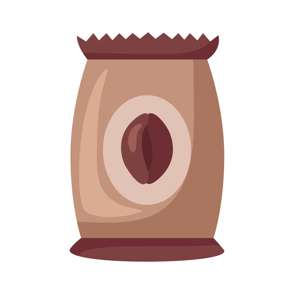 koffie product verpakking zak pictogram vector