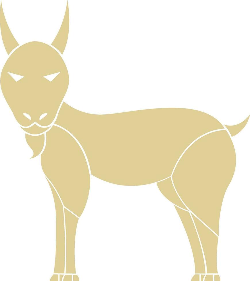 dierenriem teken van Steenbok in illustratie. vector