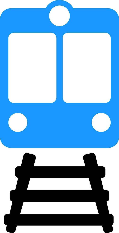 trein teken of symbool voor vervoer. vector