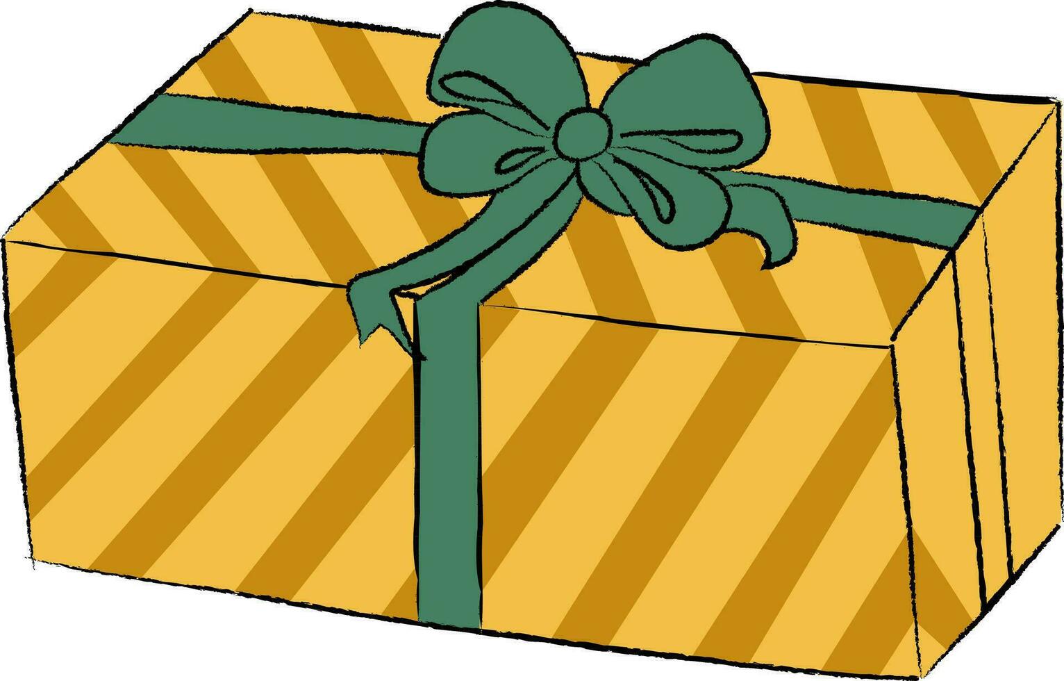 illustratie van geschenk inpakken stijl voor groot doos. vector