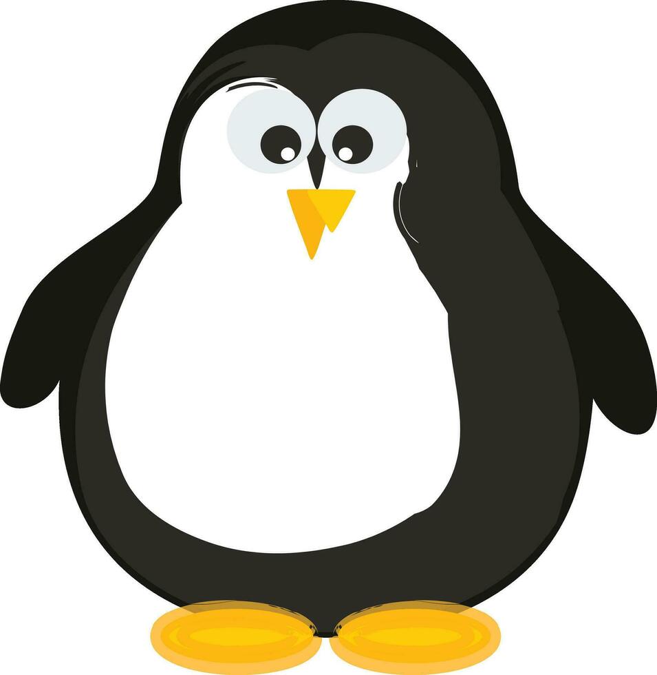 karakter van een pinguïn. vector