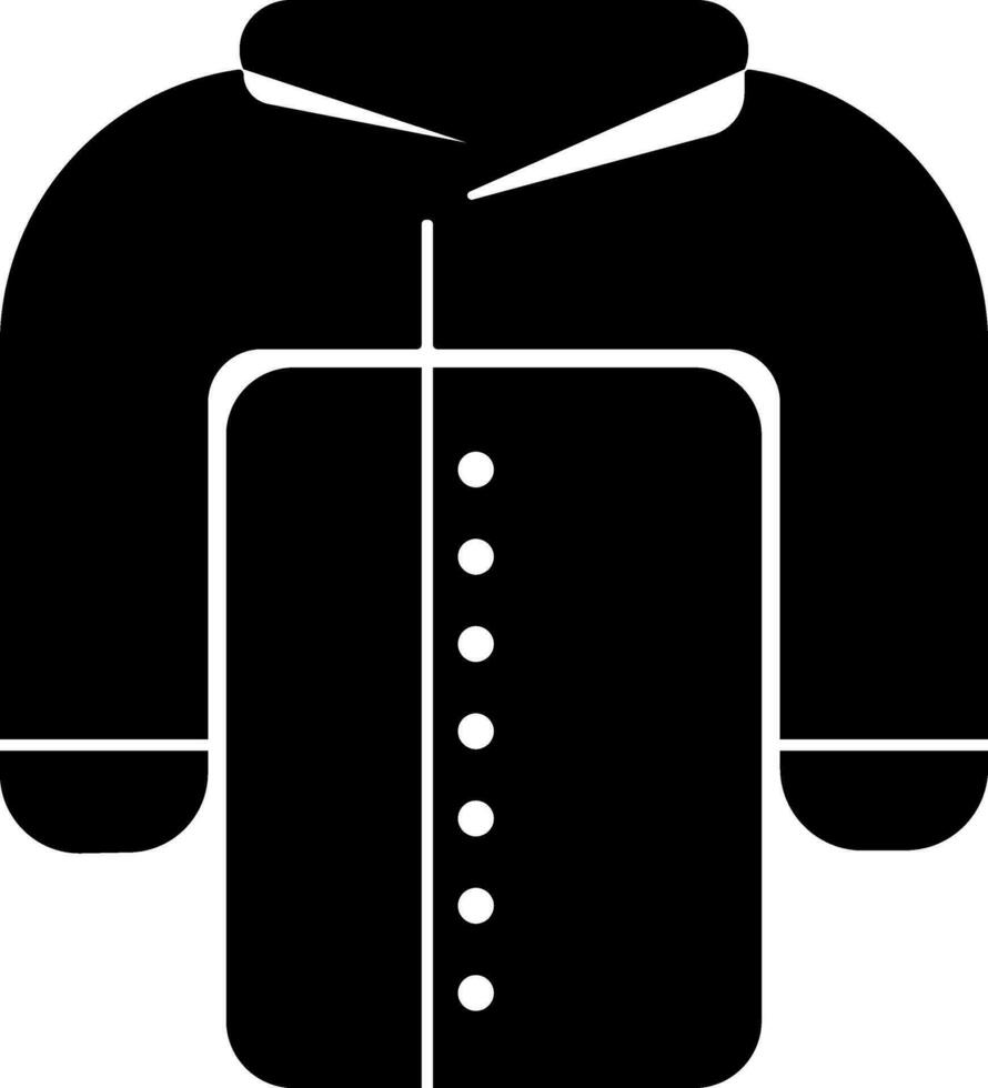 vlak illustratie van een chef uniform icoon. vector