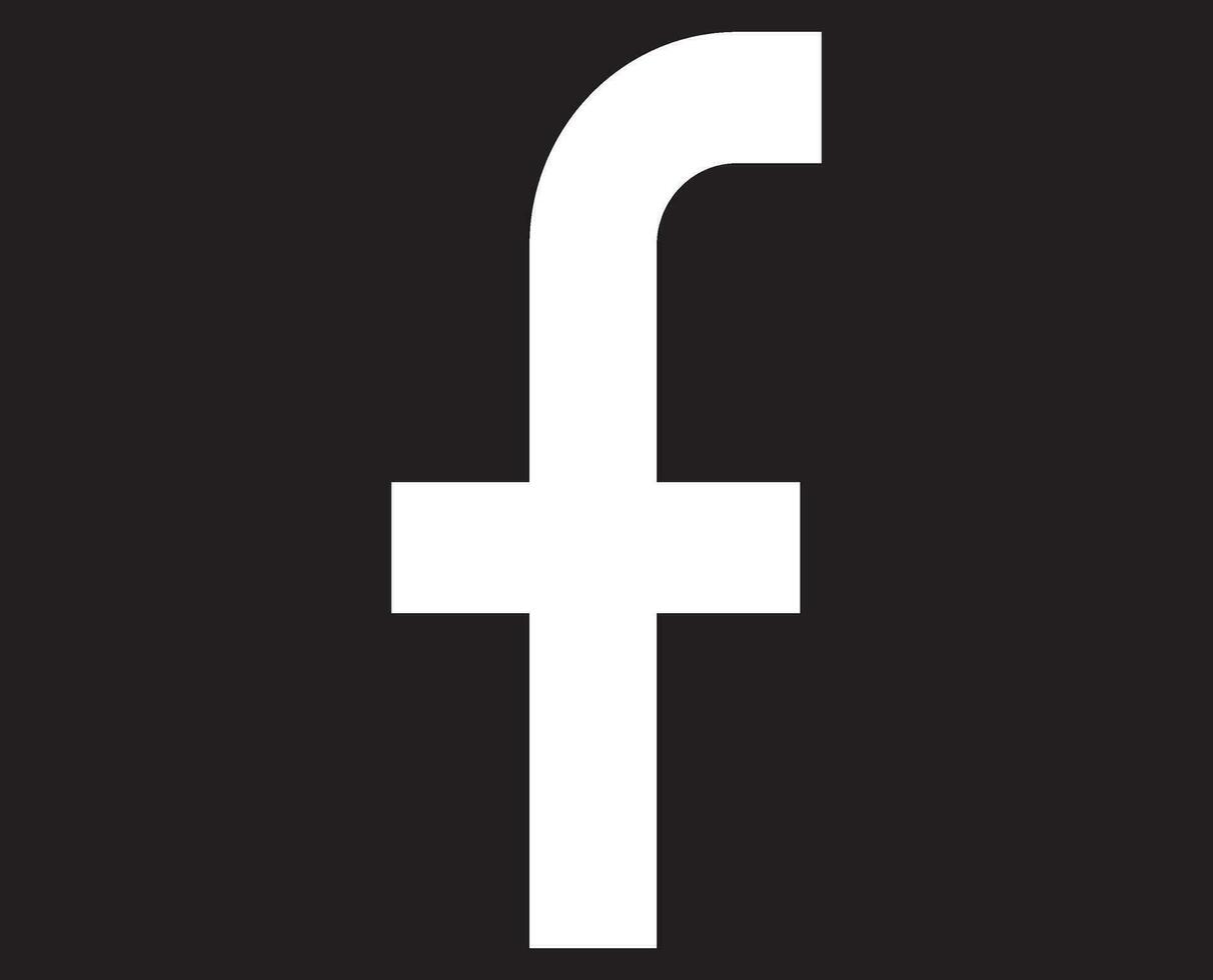 geïsoleerd facebook logo. vector