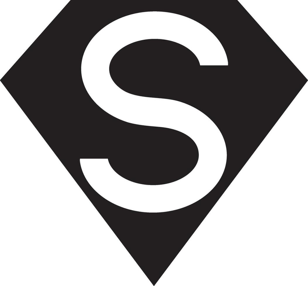 grappig sticker van superman in zwart en wit kleur. vector